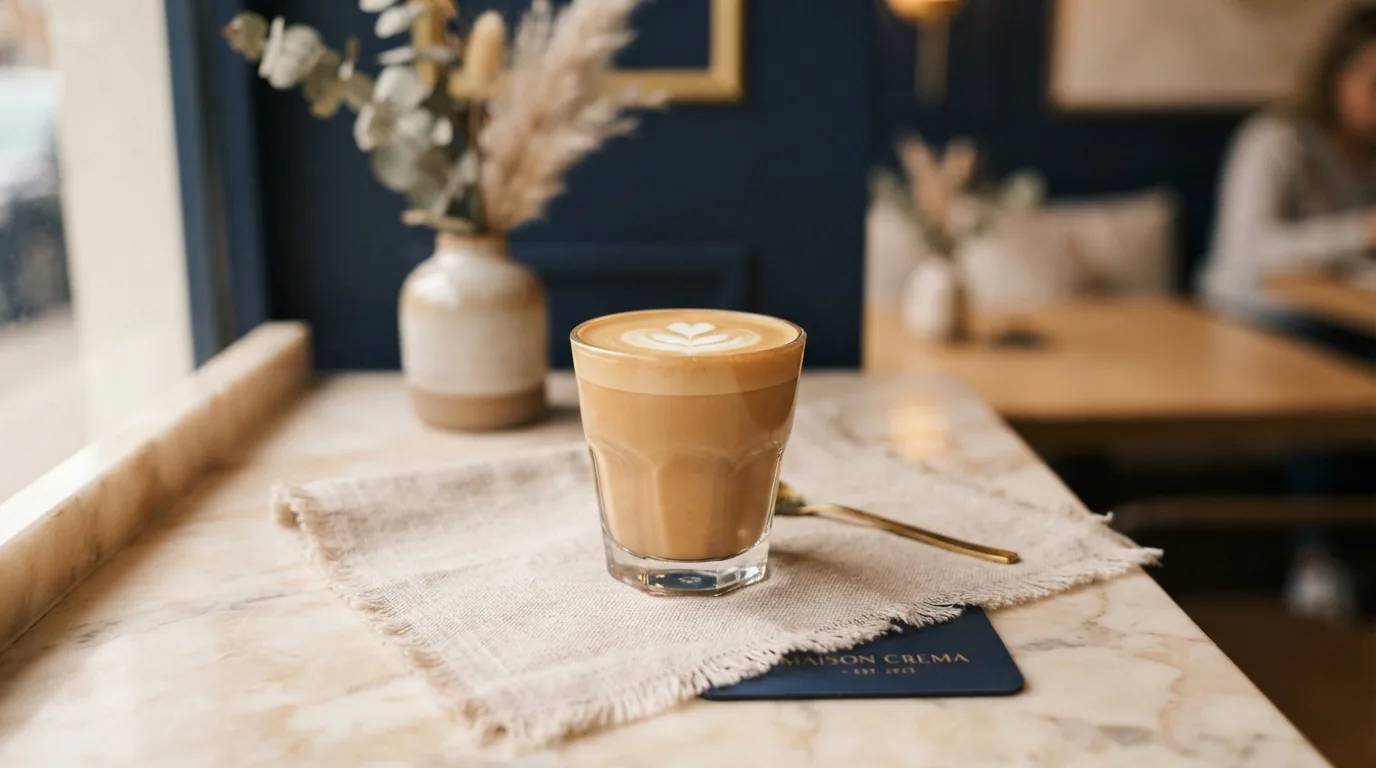 A cortado served in a small glass, one of several espresso-milk ratios compared in this guide